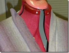 The front - folds finding their way to the peice