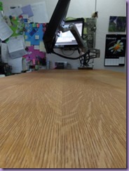 Quarter sawen oak desk top A year later