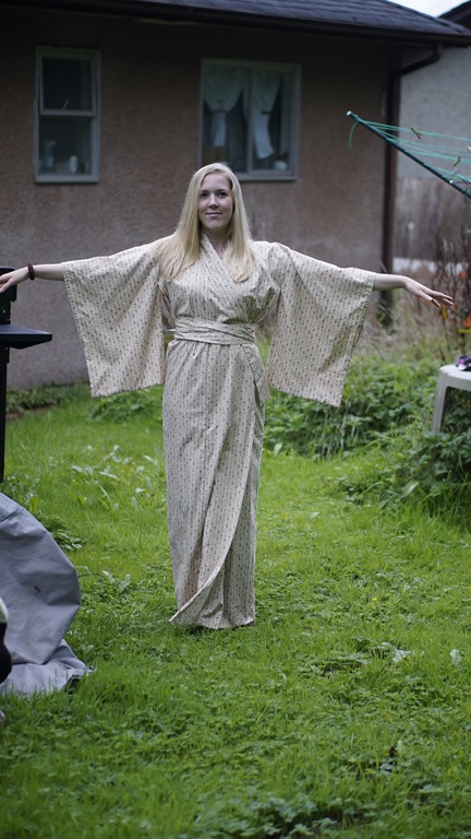 The look of happiness in her new Kimono
